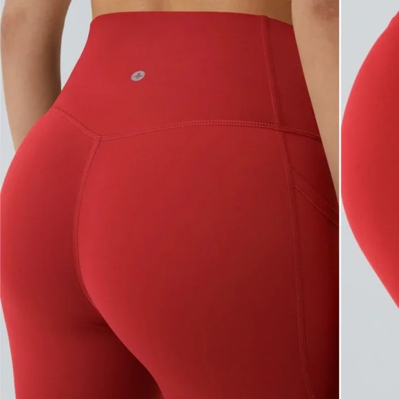 HALARA Vibrant Red High-Waisted Leggings - Picture 5 of 8
